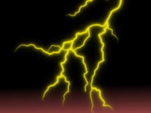 A lightining bolt created entirely in Gimp.