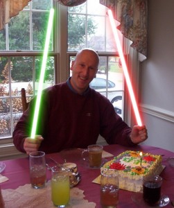 The Gimp and The Force help me celebrate my birthday!