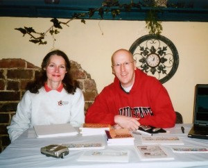 Polly and Mark at Free Comic Book Day at Toys Time Forgot