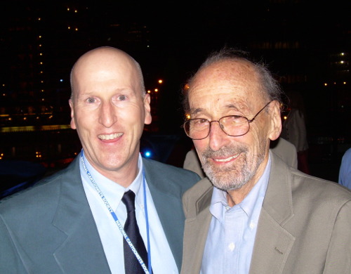 Mark Szorady with Mell Lazarus at the 2006 NCS Reuben Awards in Chicago, Illinois