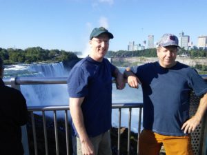 Mark and Jim at Niagara Falls.