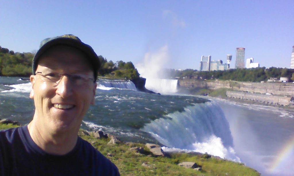 Mark at the American side of Niagara Falls.